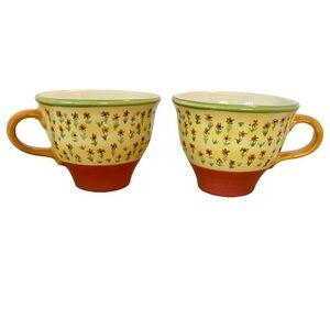 Pfaltzgraff The Secrets of Pistoulet by Jana Kolpen Pair of Coffee Tea Mugs